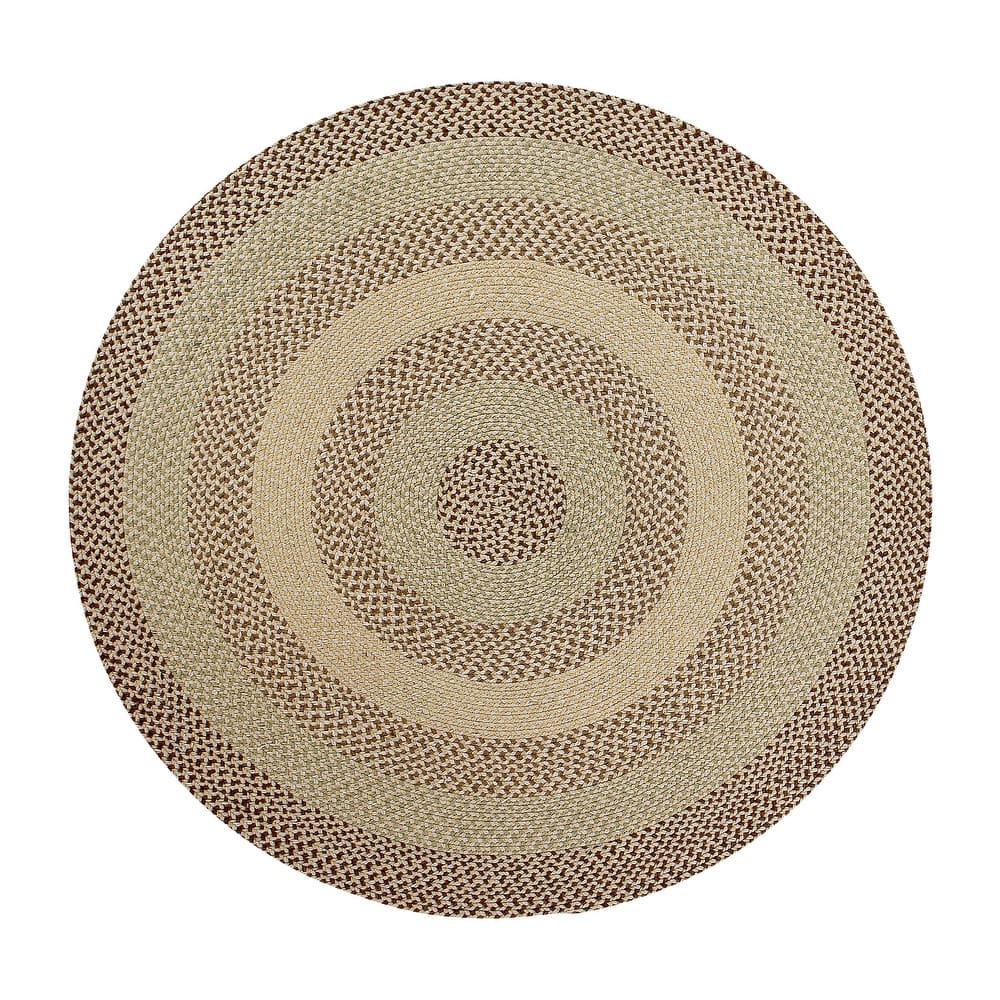 Better Trends Woodbridge Braid 100% Wool Stain Resistant, Double Sided Reversible Oval Indoor Area Utility Rug