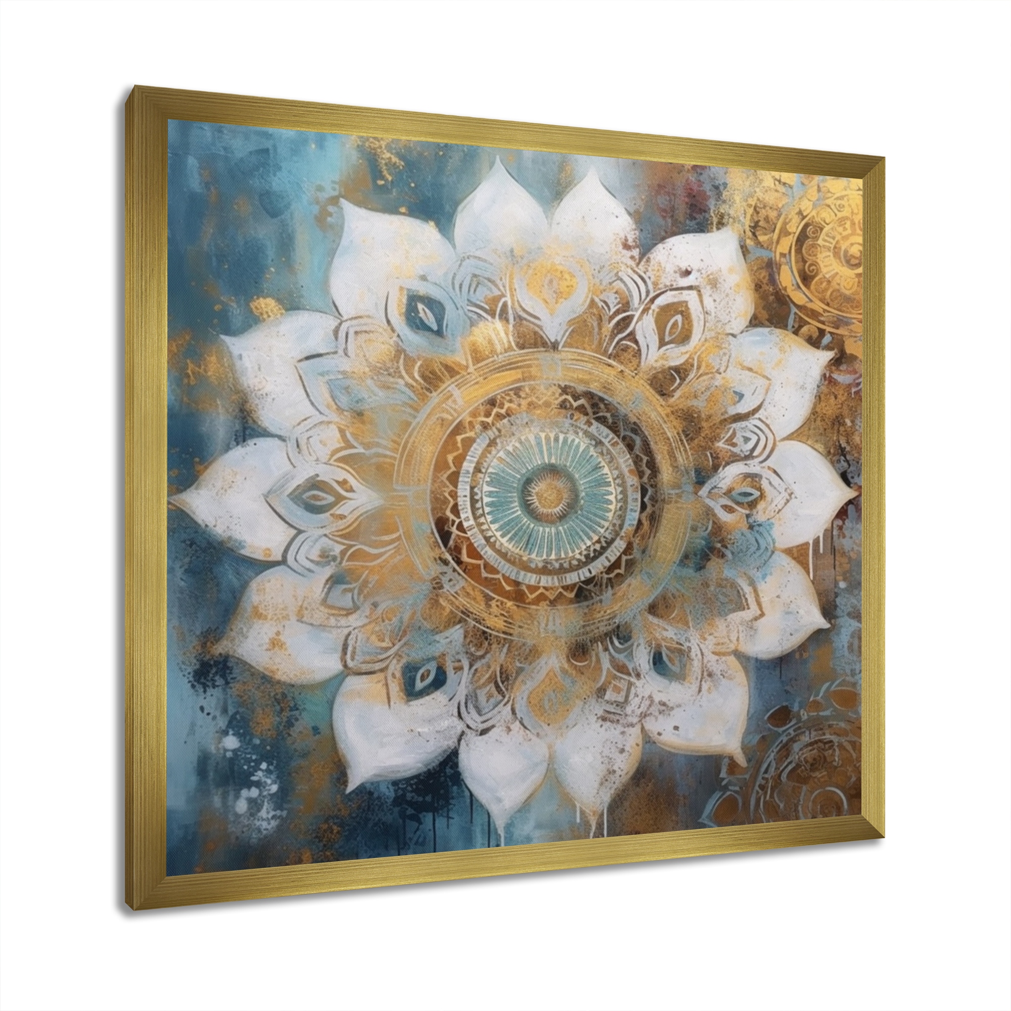 Gold mandala wall art on sale