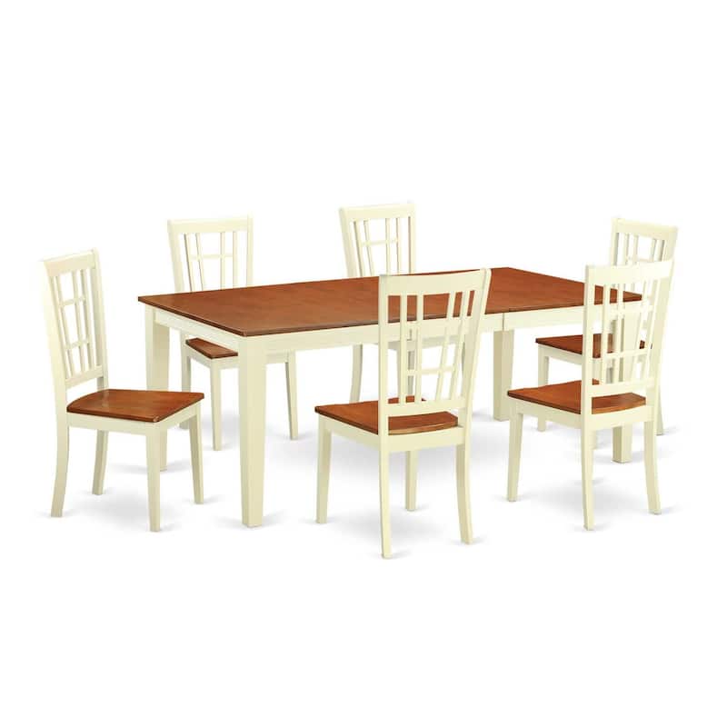 Dining Table Set - Kitchen Table with Chairs - Modern Wood Table for Small Spaces