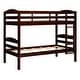 preview thumbnail 9 of 12, Walker Edison Soid Wood Christian Twin Convertible Bunk Bed - Espresso