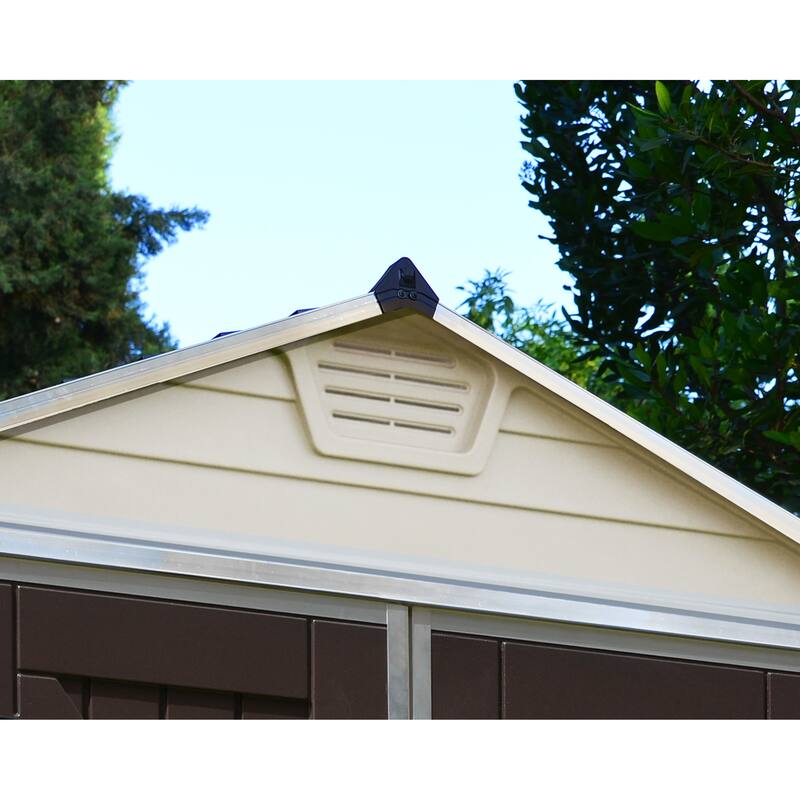 SkyLight 6 ft. x 3 ft. Tan Garden Outdoor Storage Shed - 6 ft x 3 ft