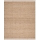 preview thumbnail 8 of 9, SAFAVIEH Handmade Natural Fiber Iqrame Jute Fringe Rug 8' x 10' - Natural - Rectangle