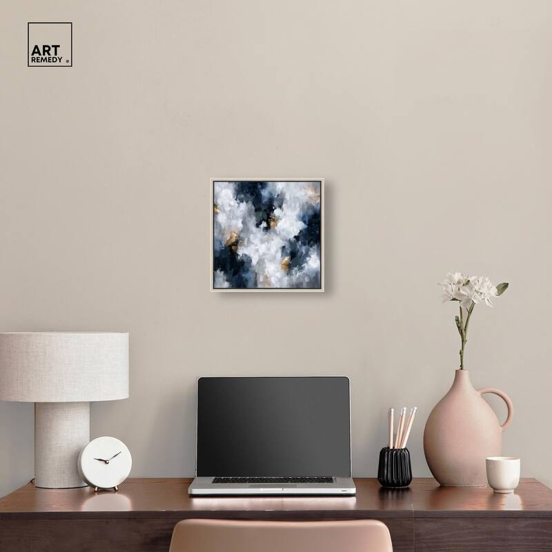 Midnight and Ivory I Canvas by Art Remedy
