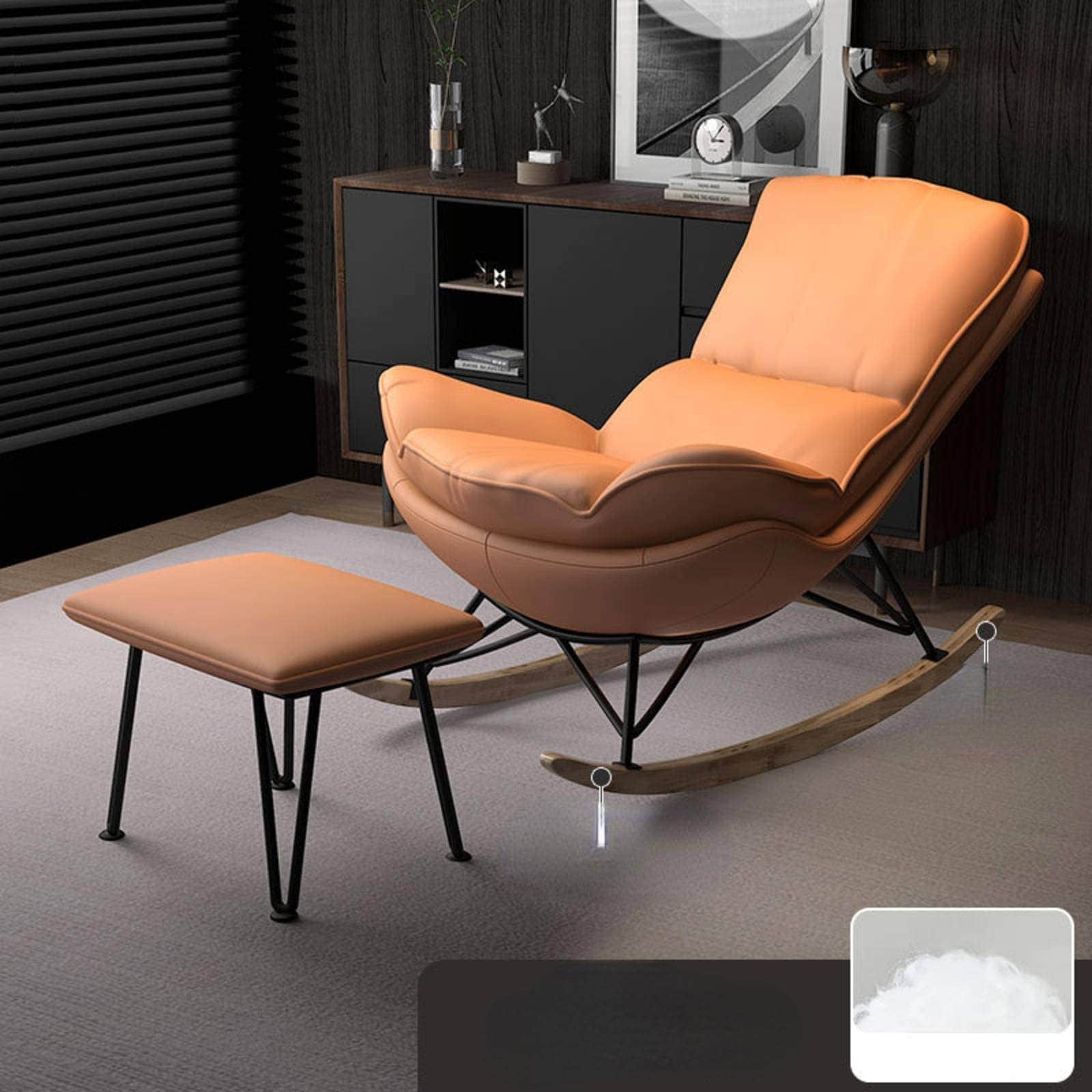 Rocking Chair Recliner Lazy Leisure Home Light Luxury Rocking