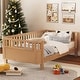 preview thumbnail 2 of 41, Toddler Low-profile Bed with Fences Headboard Footboard and Removable Side Rails for Kids, Girls and Boys Wooden Daybed