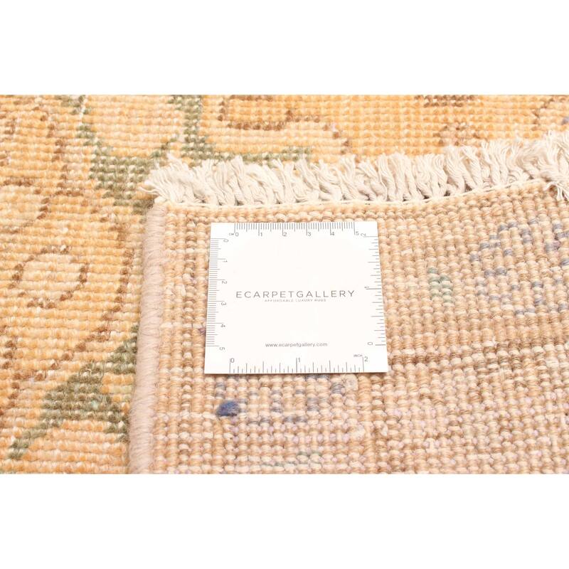 ECARPETGALLERY Hand-knotted Antalya Vintage Beige Wool Rug - 3'3 x 4'8