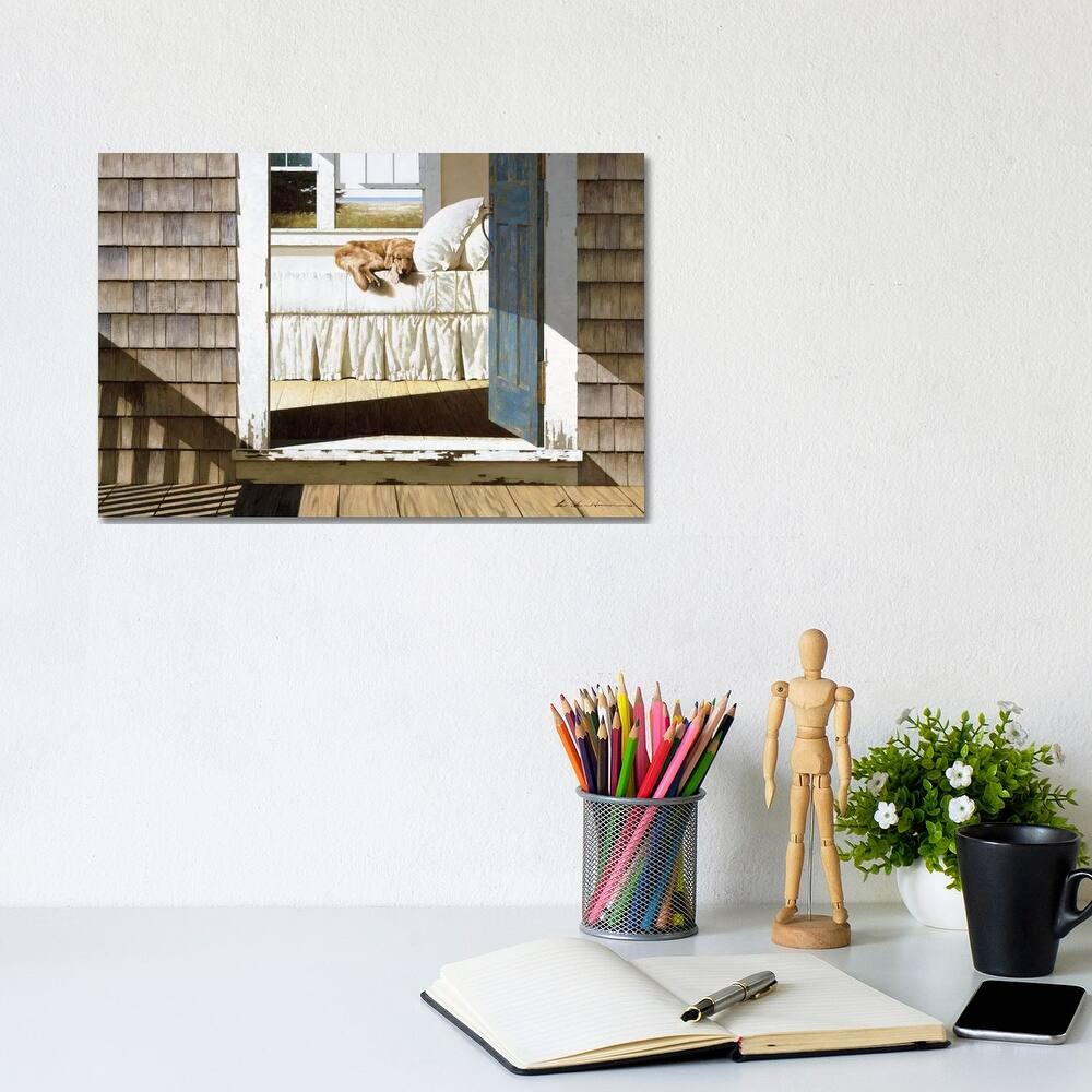 iCanvas "Beach House Dog" by Zhen-Huan Lu Canvas Print