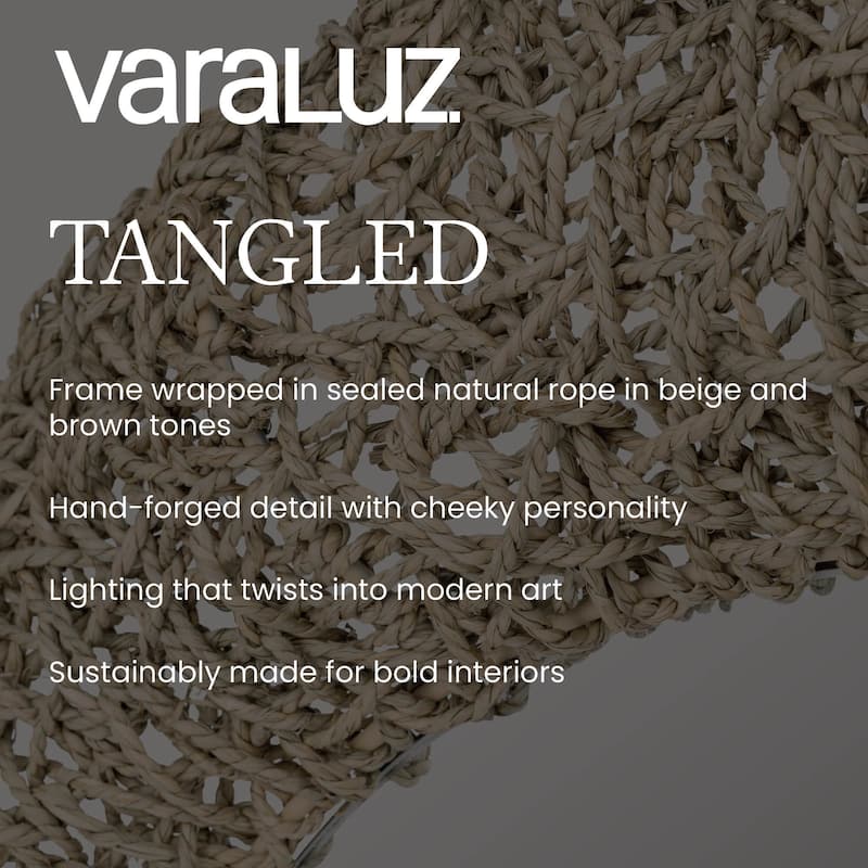 Varaluz Tangled Wall Mirror - Natural Rope