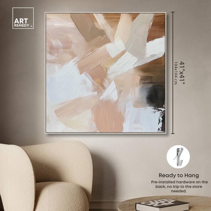 Taupe and Ash II Canvas by Art Remedy