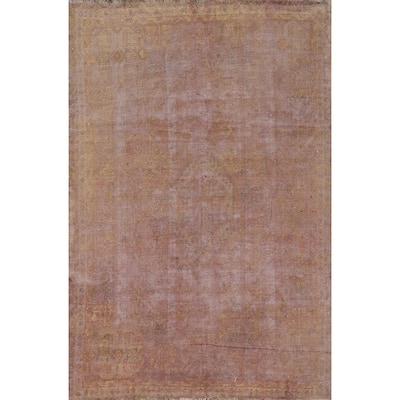 Overdyed Qashqai Persian Area Rug Handmade Wool Carpet - 6'3" x 9'1"