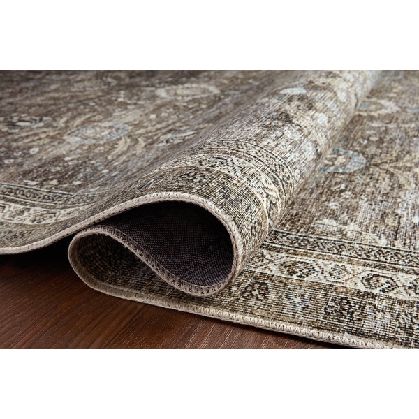 Vintage rug セール nuLOOM Ren Machine Washable Vintage Floral Peach 5 ft. x 8
