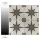 preview thumbnail 6 of 16, Merola Tile Kings Star Nero 17-5/8" x 17-5/8" Ceramic Floor and Wall Tile