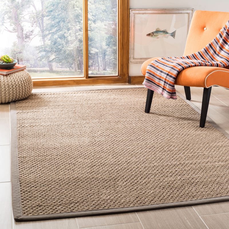 SAFAVIEH Handmade Natural Fiber Relina Sisal Rug - 4' x 6' - Natural/Grey