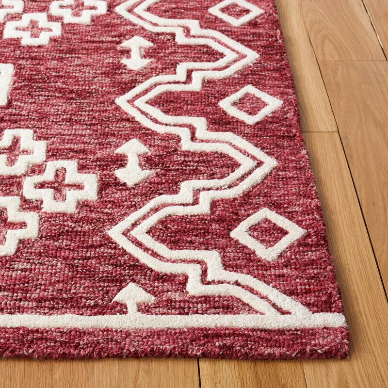 SAFAVIEH Handmade Abstract Ruveyda Modern Wool Rug