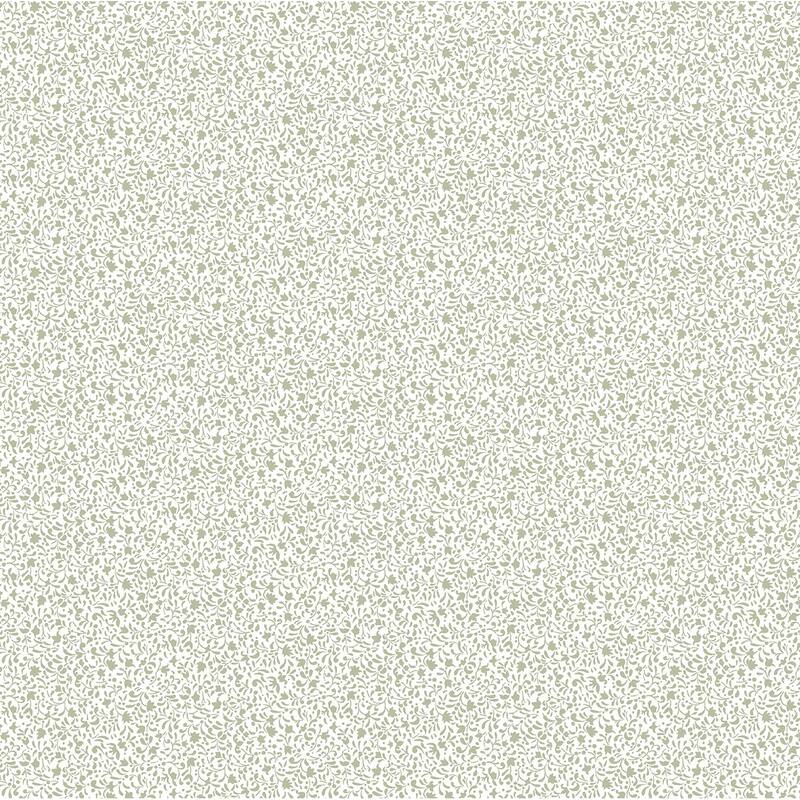 Galerie Wallcoverings Little Explorers 2 Tiny Botanical Flowers Non-woven Matte Wallpaper Roll - 33 feet x 21 inches - Green