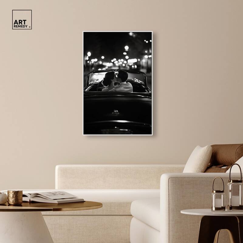Kiss Me in the Moonlight II Canvas by Art Remedy