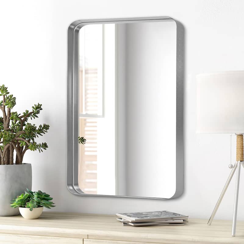 Modern Deep Frame Wall-Mounted Vanity Rectangle Mirror