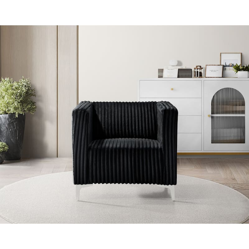 Clayfell Gavin Velvet Square Arm Chair/ Loveseat/ Sofa