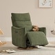 preview thumbnail 19 of 34, Power Swivel Recliner Chair Dual-Motor Nursery Glider with Lumber Pillow Moss Green