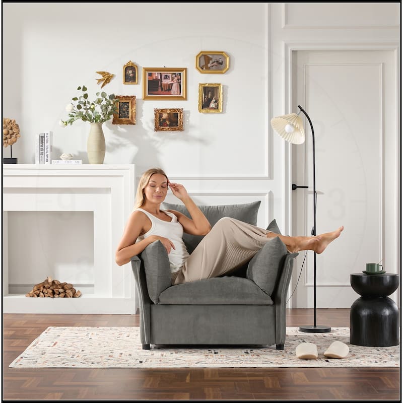 Chenille Oversized Sofa Lounge Chair