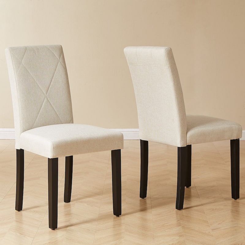 Javlergo Dining Chairs Set of 2/4/6 Upholstered Kitchen Chairs Dining Room Multi-Purpose Side Chair with Rubber Non-Slip Feet