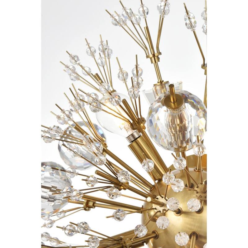 Victor 19 inch Crystal Starburst Wall Sconce - N/A