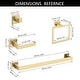 preview thumbnail 33 of 32, PROOX 5 Piece Bathroom Hardware Sets