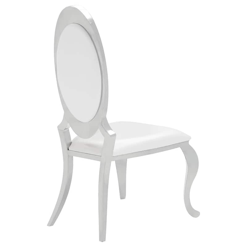Anchorage Cream White Upholstered Dining Chair (Set of 2)