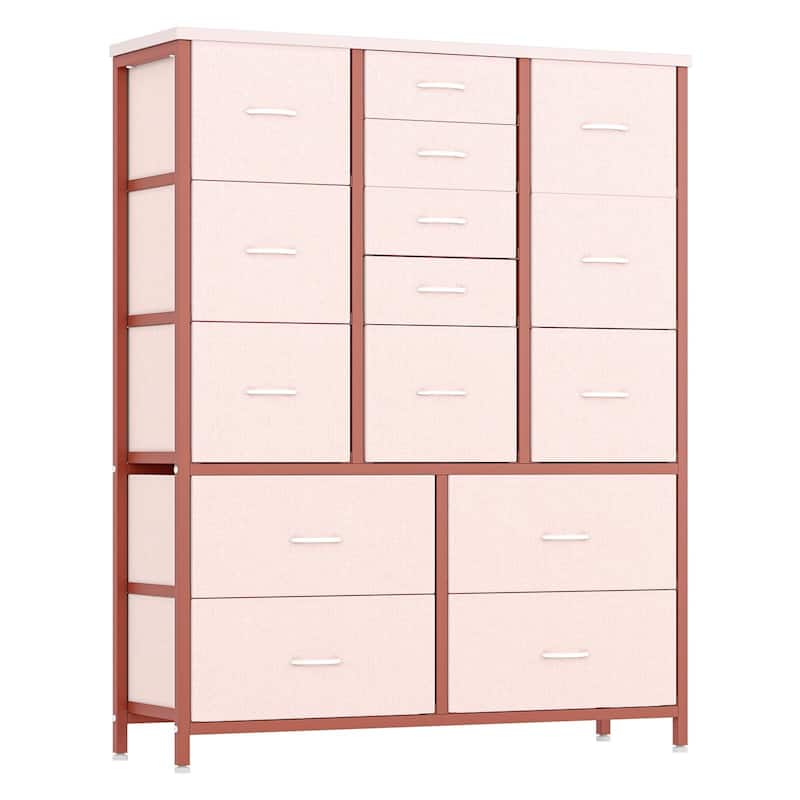 Dresser for Bedroom with 15 Drawers,Tall Dresser Chest of Drawers