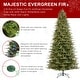 preview thumbnail 8 of 19, Glitzhome 11ft Pre-Lit Realistic Green Full Fir Artificial Christmas Tree with 3200 Lights & Foot Pedal
