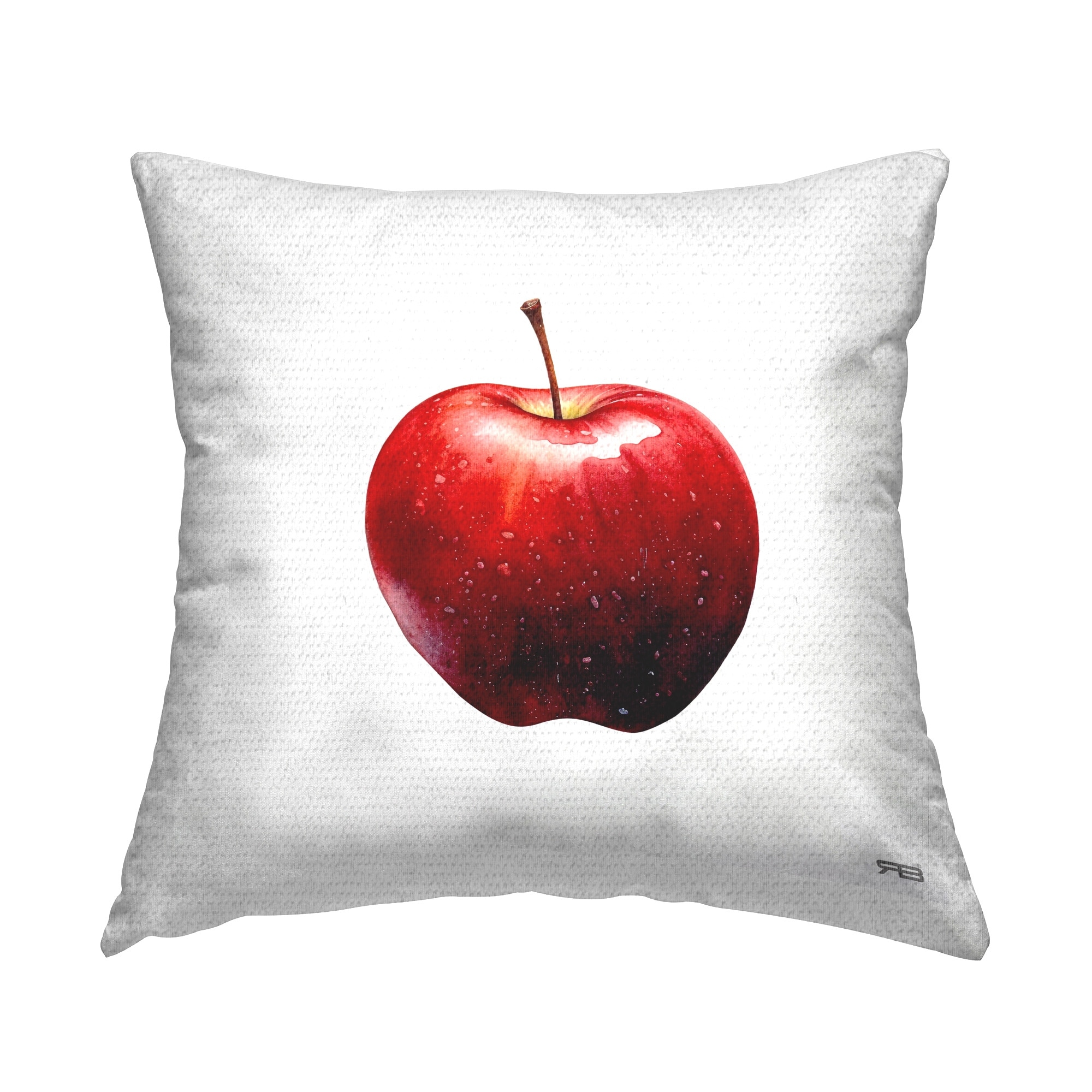 Stupell Lush Red Apple Printed Outdoor Throw Pillow Design by RB