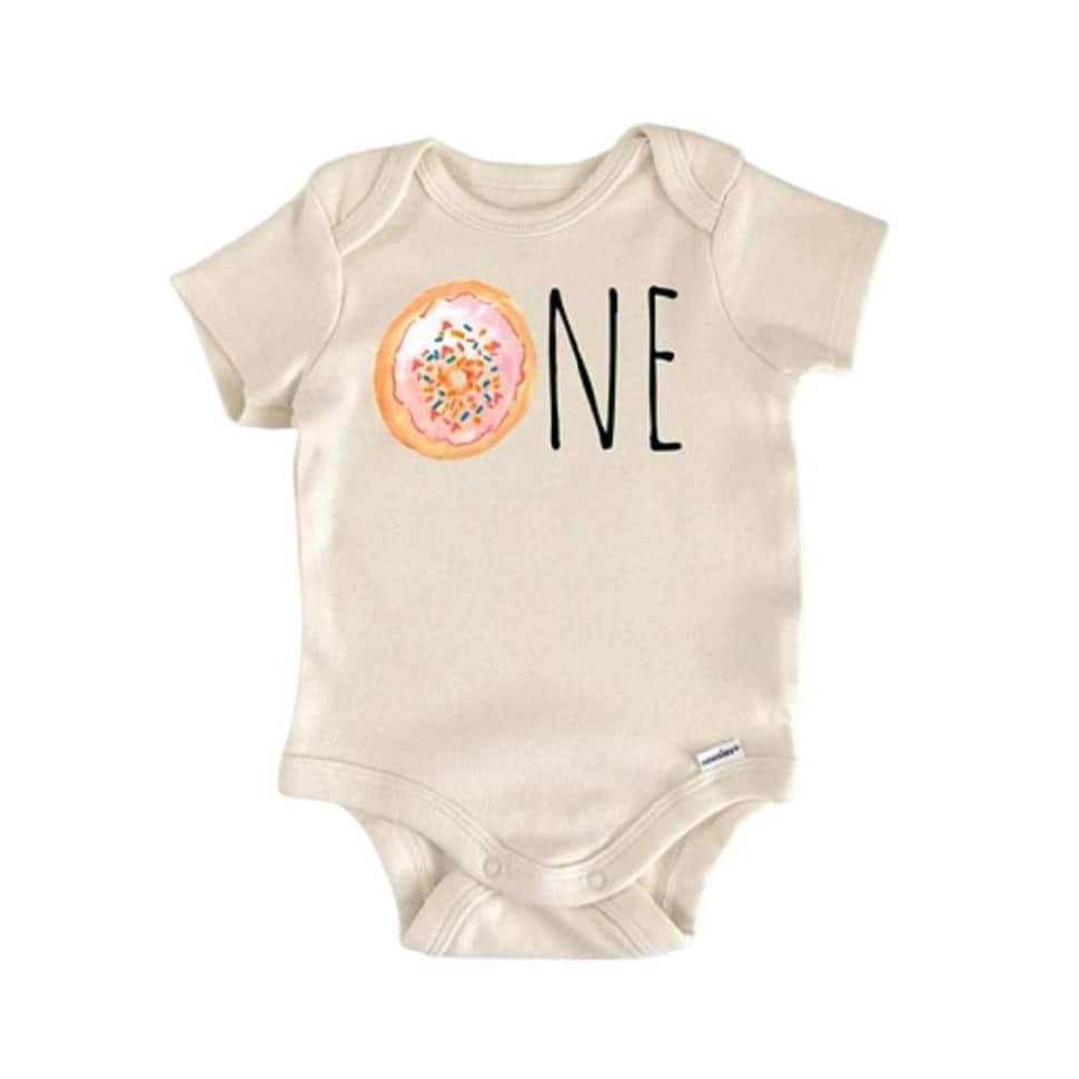 Donut Birthday 1st Baking - Baby Boy Girl Clothes Infant Bodysuit Funny Cute Newborn
