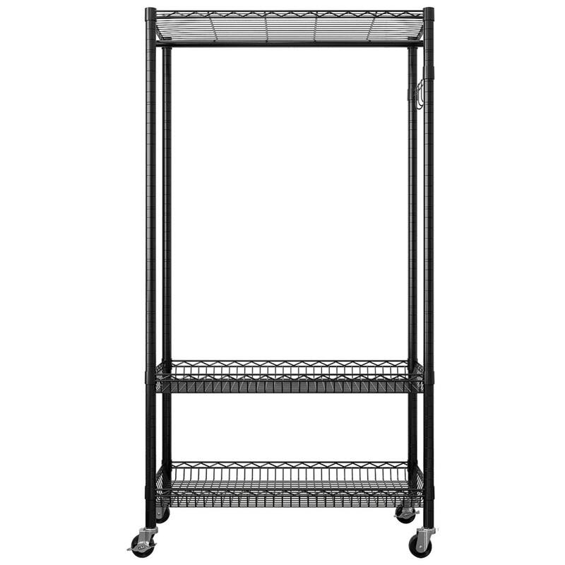 Wire Garment Rack Heavy Duty Clothes Rack Garment Rack Adjustable Wire