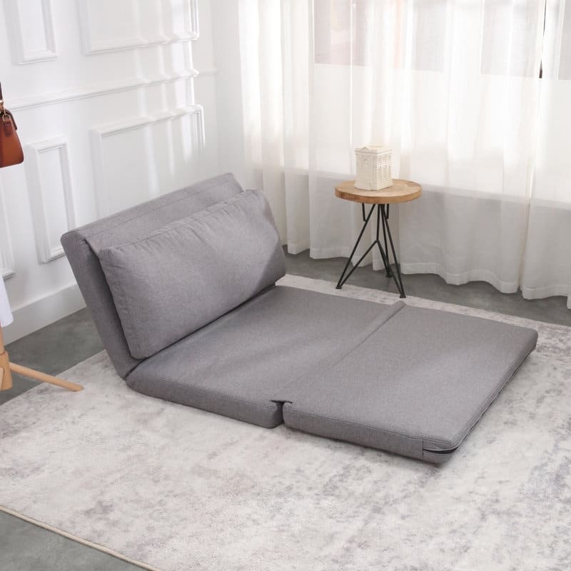 EGOHOME 37.5" Wide Tufted Back Convertible Futon Chair with Easy Assembly