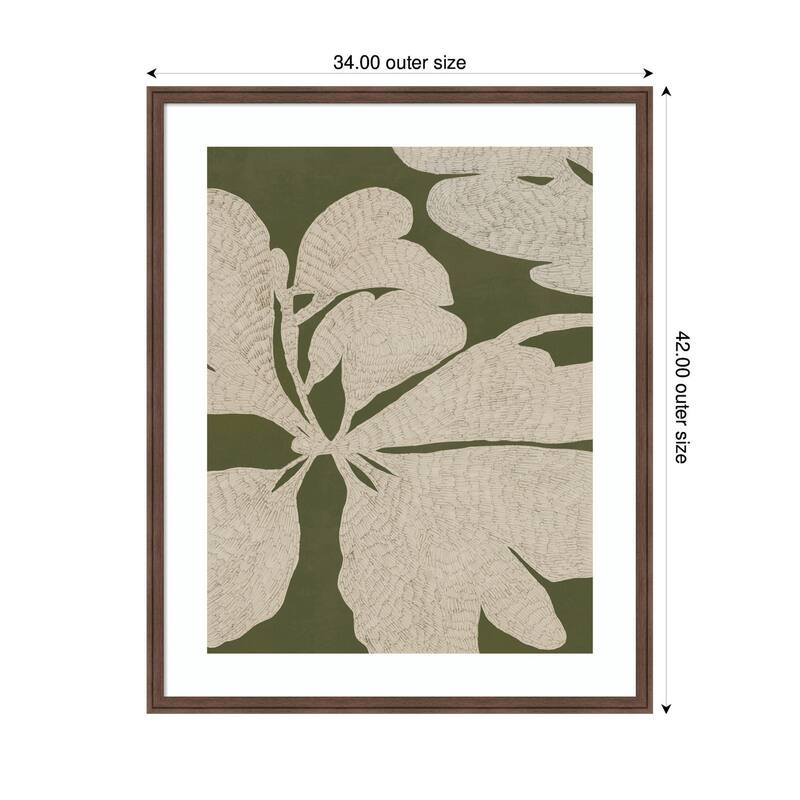 Kate and Laurel Leafy Whispers by Treechild Framed Wall Art Print