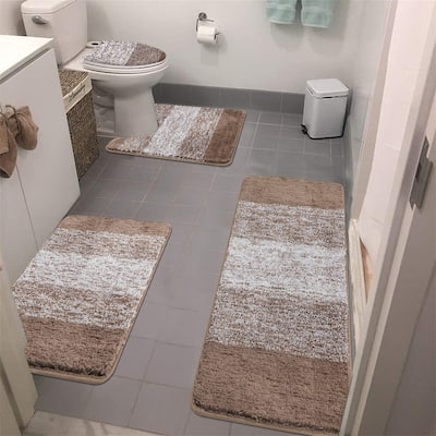 Bathroom Rugs Sets 4 Piece