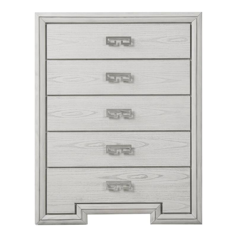 Furniture of America Klasiin 6-Piece Rustic White Wood Panel Bedroom Set