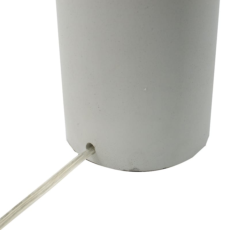 Cement With Metal Table Lamp