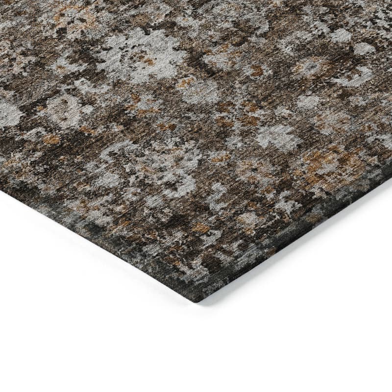 HomeRoots Oriental Traditional Rectangle Outdoor Rug