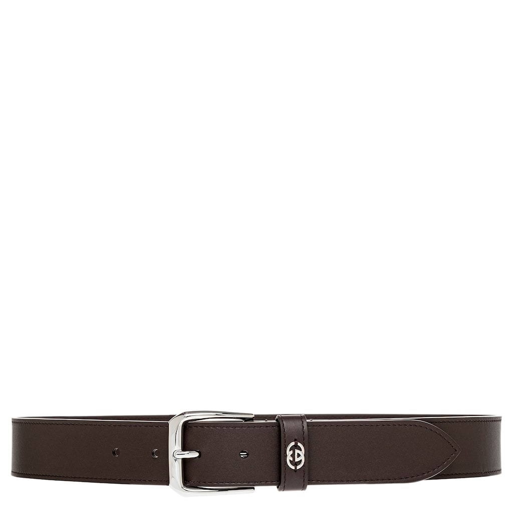 Gucci Men's Belt with Interlocking G Detail 1.4" Wide