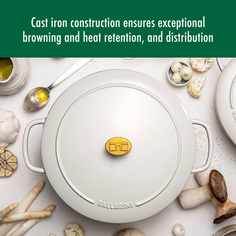 BALLARINI Bellamonte Cast Iron 7.5-qt Round Dutch Oven - 7.6-qt
