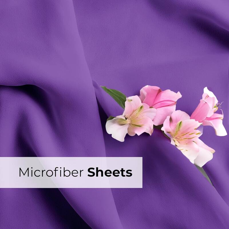 CGK Linens 6 Piece Extra Deep Pocket Microfiber Hotel Luxury Bed Sheets Set