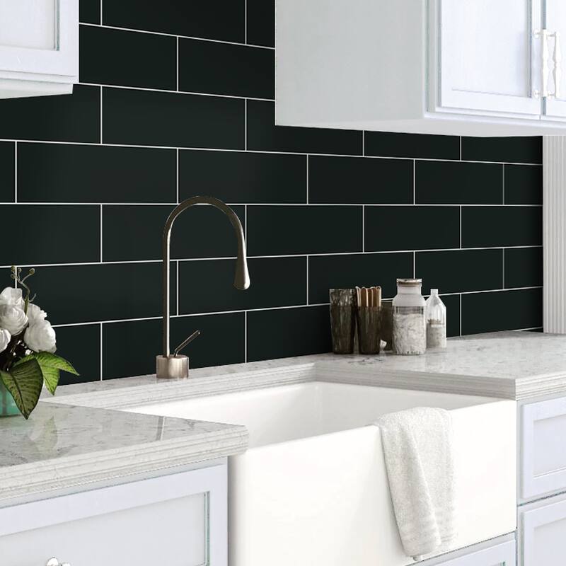 12"×4" Stone Composite Rectangular Mosaic Tile(30pcs)