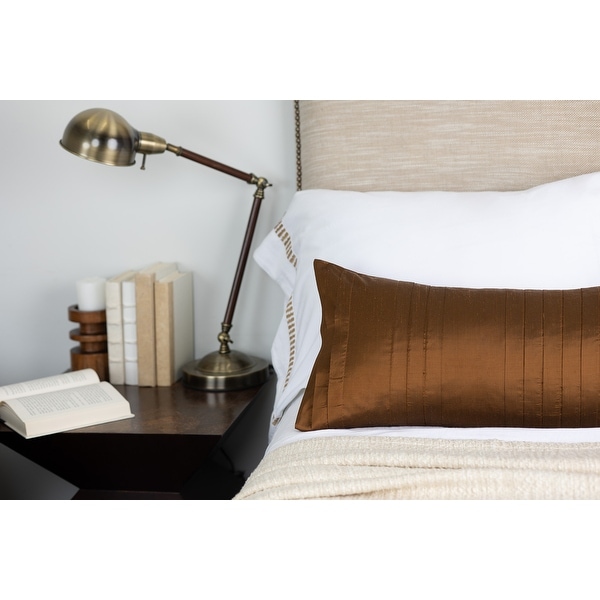 Royce Dupioni Silk Extra Long Bolster Pillow On Sale Bed Bath