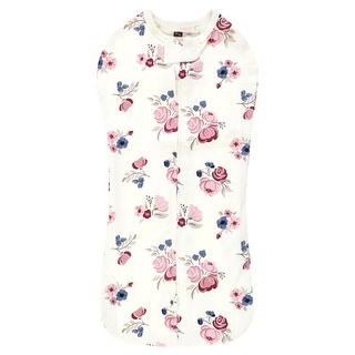 Hudson Baby Infant Girl Sleep Pod, Dusty Rose Floral, 0-2 Months - Dusty Rose Floral - 0-2 Months