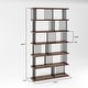 preview thumbnail 4 of 2, EVE Modern Iron Standard Bookcase - 47.24*11.81*86.81 inches
