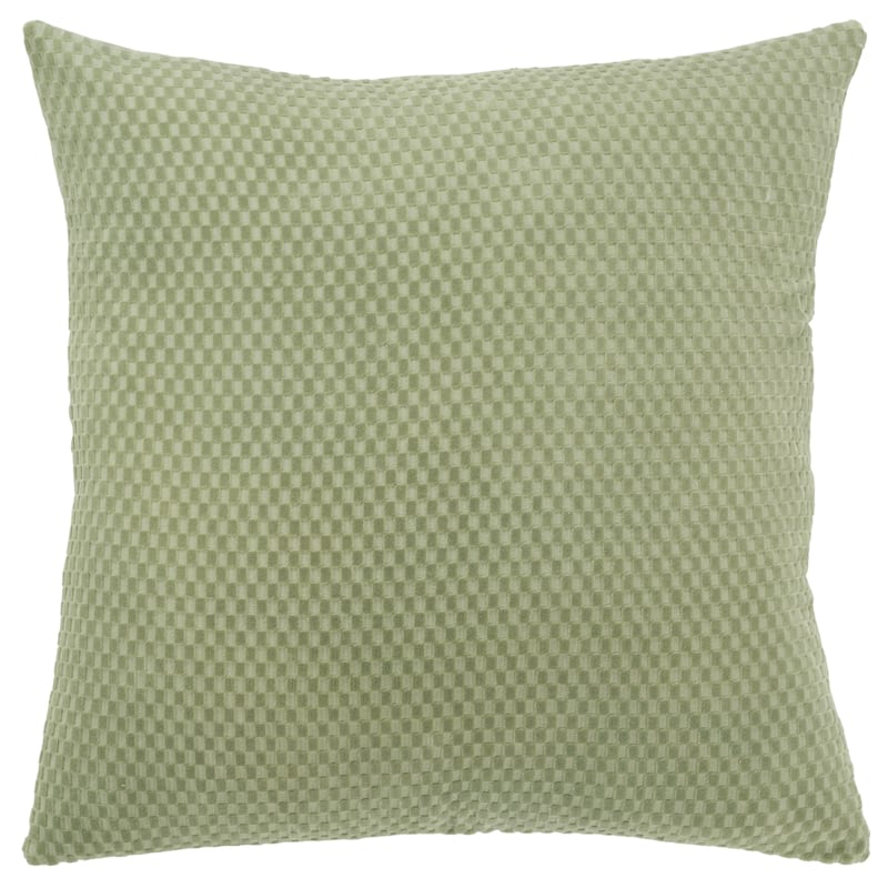 Rizzy Home Transitional Poly Filled Decorative Pillow 20" x 20" - Green
