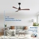 preview thumbnail 36 of 86, Sofucor 48/52 Inch Ceiling Fan with Light, Solid Wood Blades for Living Room, Bedroom,Smart Optional