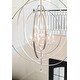 preview thumbnail 10 of 9, Luna 9 Light Antique Silver Chandelier - 48'' W x 58.5'' H