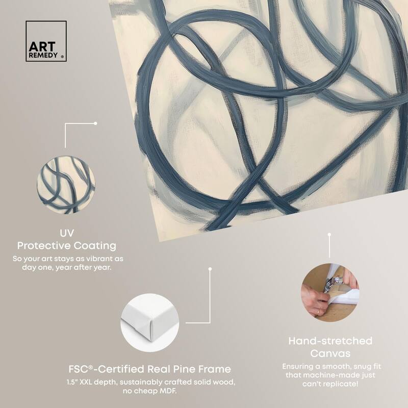 Eternal Loop I Canvas by Art Remedy, Gallery Wrapped